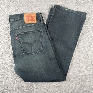 Levi's 527 Jeans Men's 36x30 Dark Wash Blue Slim Boot Western Cowboy Bootcut